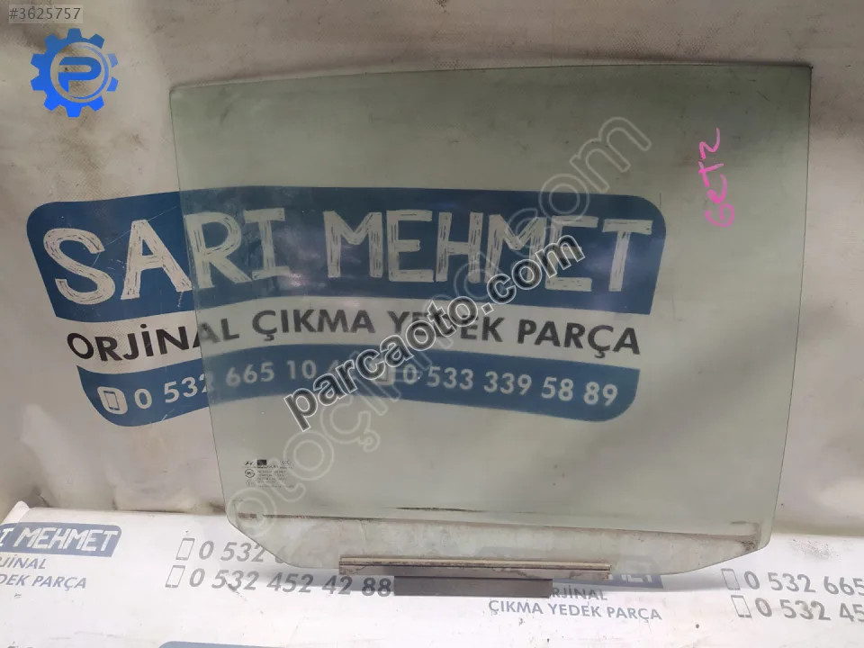 Çıkma hyundai getz sağ arka kapı camı