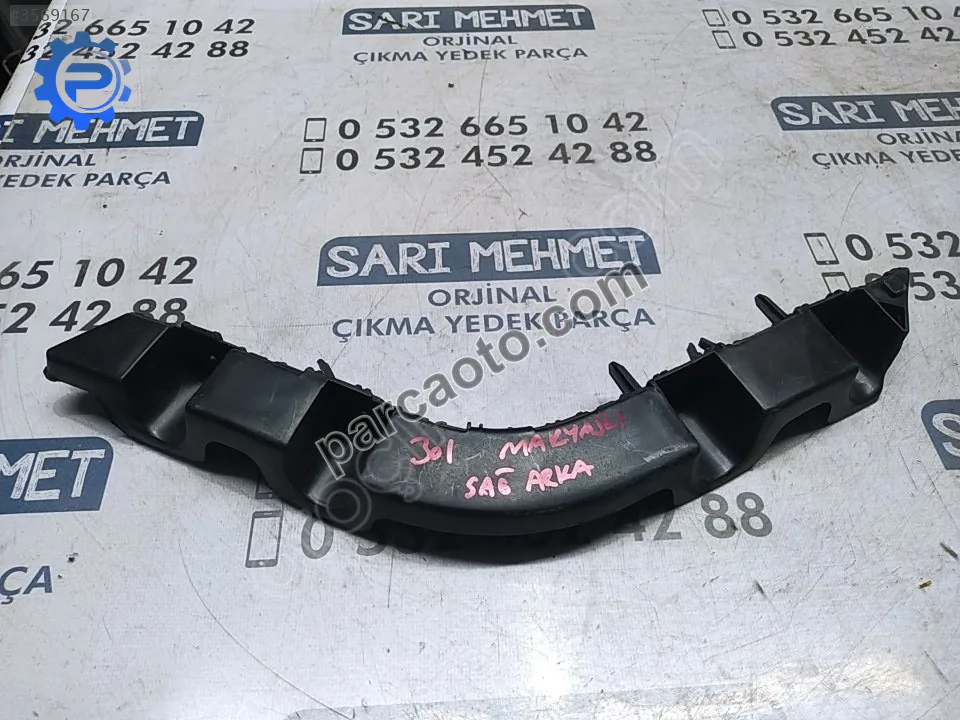 Sıfır peugeot 301 makyajlı sağ arka tampon braketi