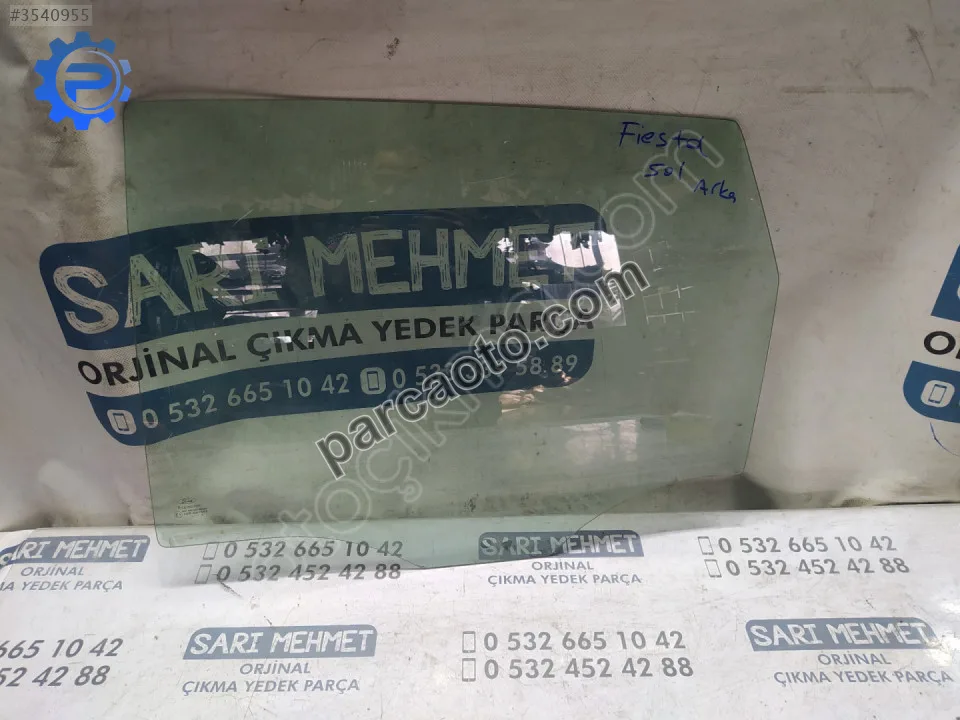 ÇIKMA FORD FİESTA SOL ARKA KAPI CAMI ÇIKMA FORD FİESTA SOL ARKA KAPI CAMI