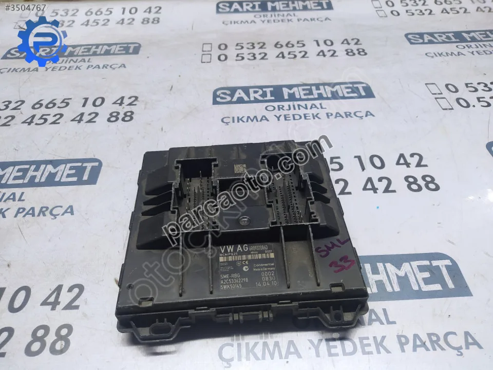 Çıkma vw polo bcm beyni 6r0937086d