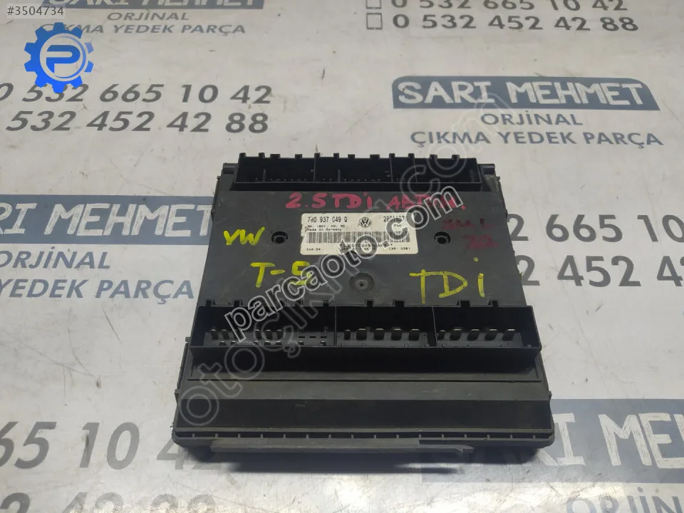 Çıkma vw transporter t5 bcm beyni 7h0937049q