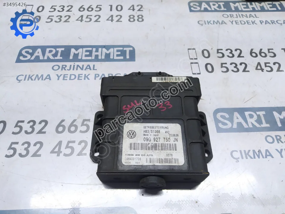 Çıkma vw polo otomatik şanzıman beyni 09g927750jn