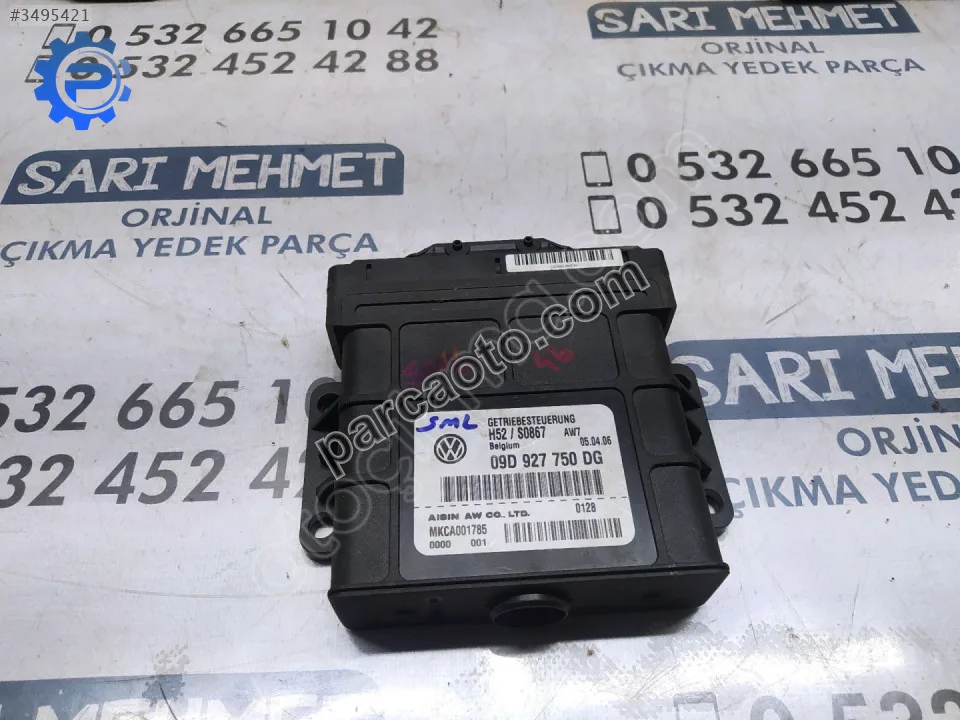 ÇIKMA AUDİ A3 ŞANZIMAN BEYNİ 09D927750DG ÇIKMA AUDİ A3 ŞANZIMAN BEYNİ 09D927750DG