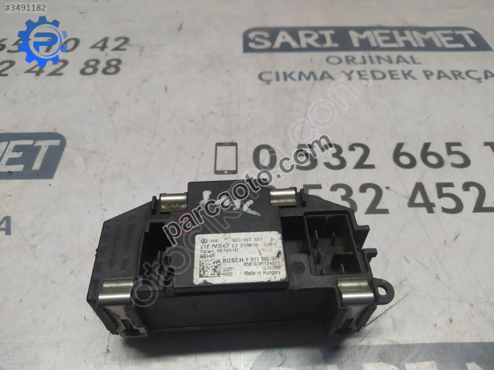 Çıkma vw golf passat a3 kalorifer rezistansı 3c0907521