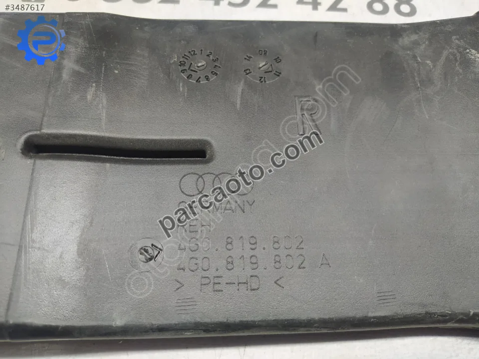 Çıkma audi a6 c7 sağ arka havalandırma borusu