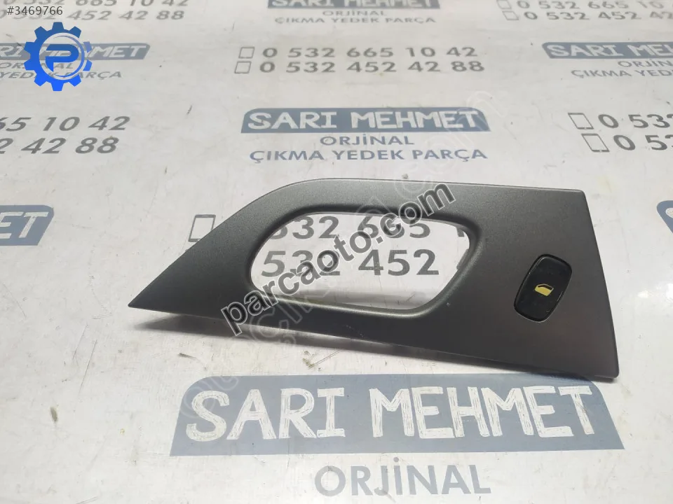 Çıkma peugeot 407 sol arka kapı cam düğmesi çerçevesi