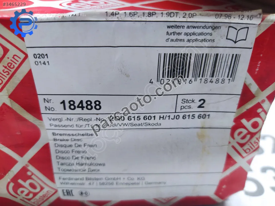 Audi A3 Fren Disk Aynası - Konya Selçuklu