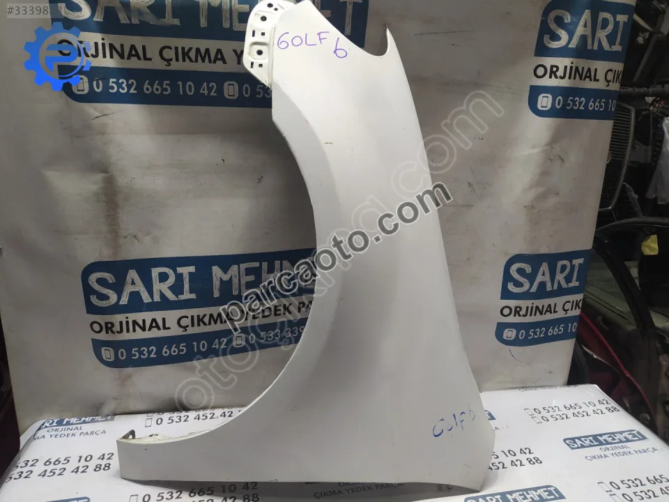 Çıkma vw golf 6 sol ön çamurluk