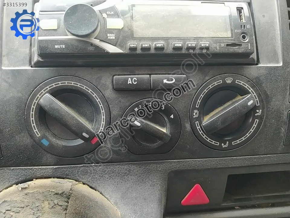 Çıkma vw transporter t5 klima kontrol paneli