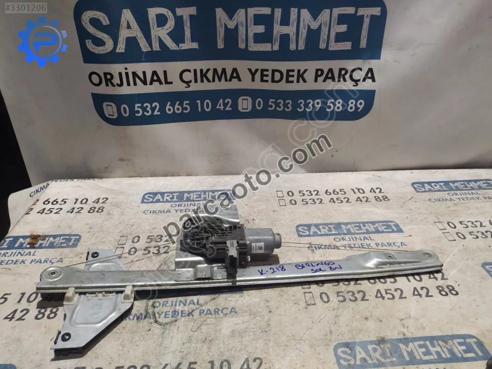 Çıkma peugeot partner berlingo sol ön cam krikosu k-218