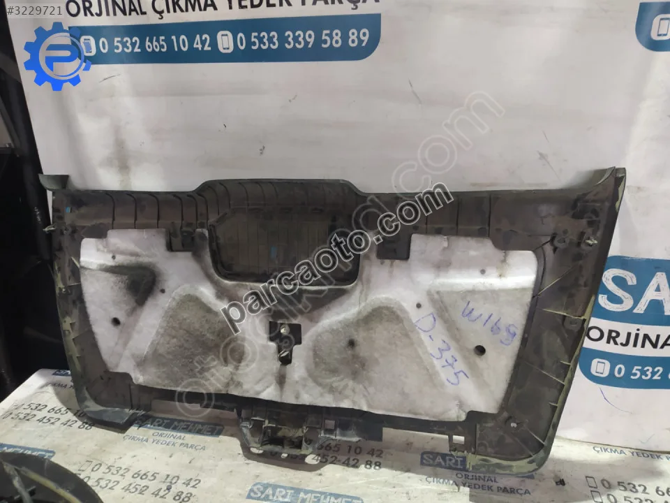 Çıkma mercedes a-class w169 bagaj kapağı döşemesi d-375