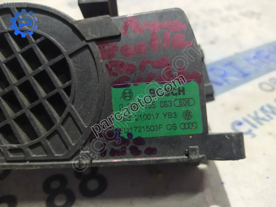 ÇIKMA VW BORA FABİA İBİZA LEON CORDOBA GAZ PEDALI ÇIKMA VW BORA FABİA İBİZA LEON CORDOBA GAZ PEDALI