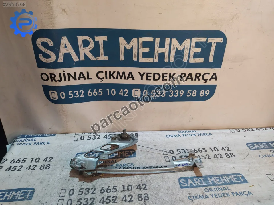 Çıkma opel corsa b sağ arka cam krikosu k-209