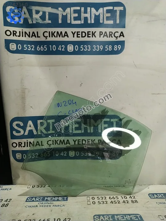 Çıkma mercedes c-class w204 sol arka kapı camı 43r-001582