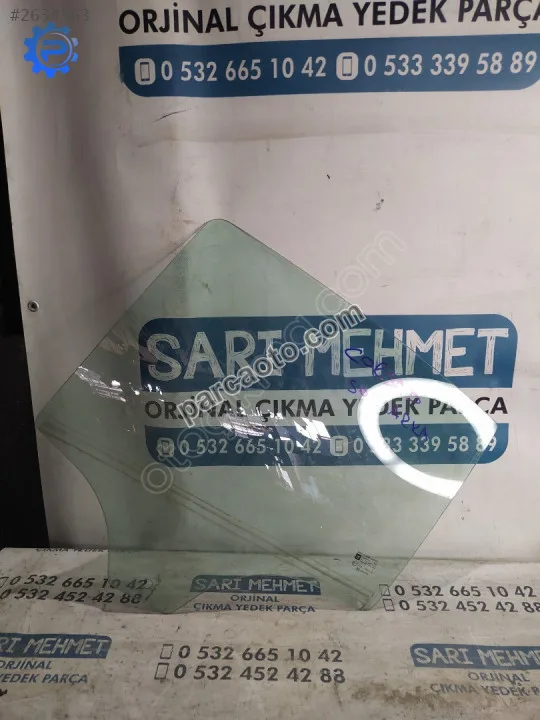 Çıkma opel corsa d sol arka kapı camı 43r-001142