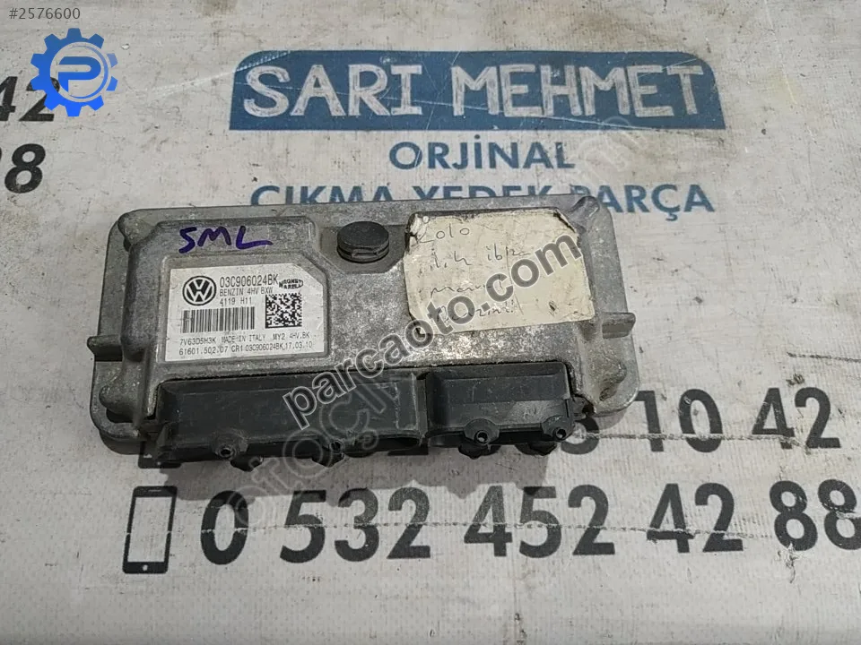 ÇIKMA SEAT İBİZA 1.4 BENZİNLİ MOTOR BEYNİ 03C906024BK ÇIKMA SEAT İBİZA 1.4 BENZİNLİ MOTOR BEYNİ 03C906024BK
