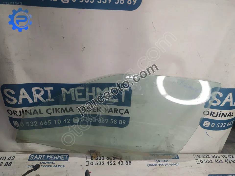 Çıkma nissan primera sol ön kapı camı