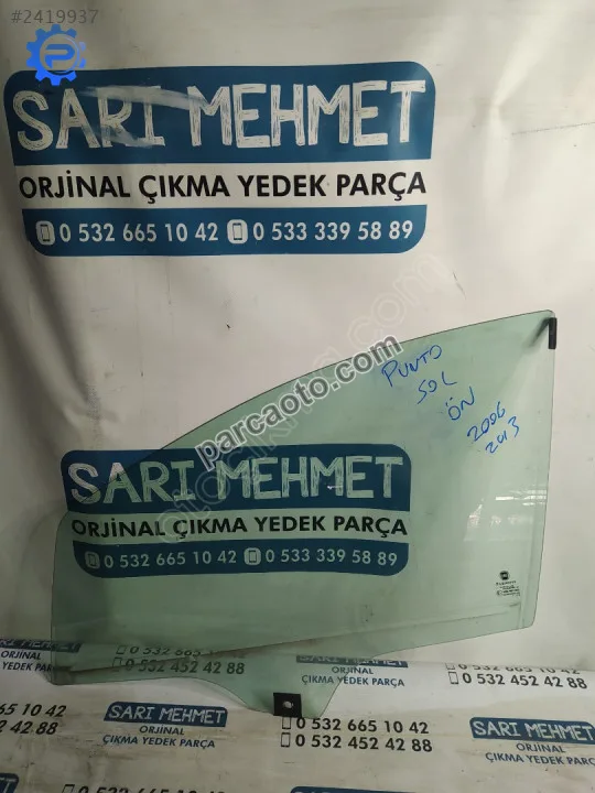 Çıkma fiat punto sol ön kapı camı 43r-001583