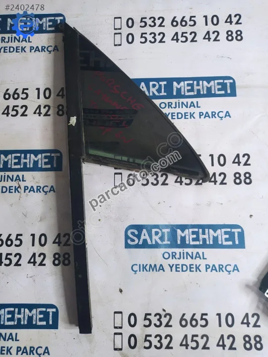 Çıkma porsche cayenne vw touareg sağ ön kelebek camı