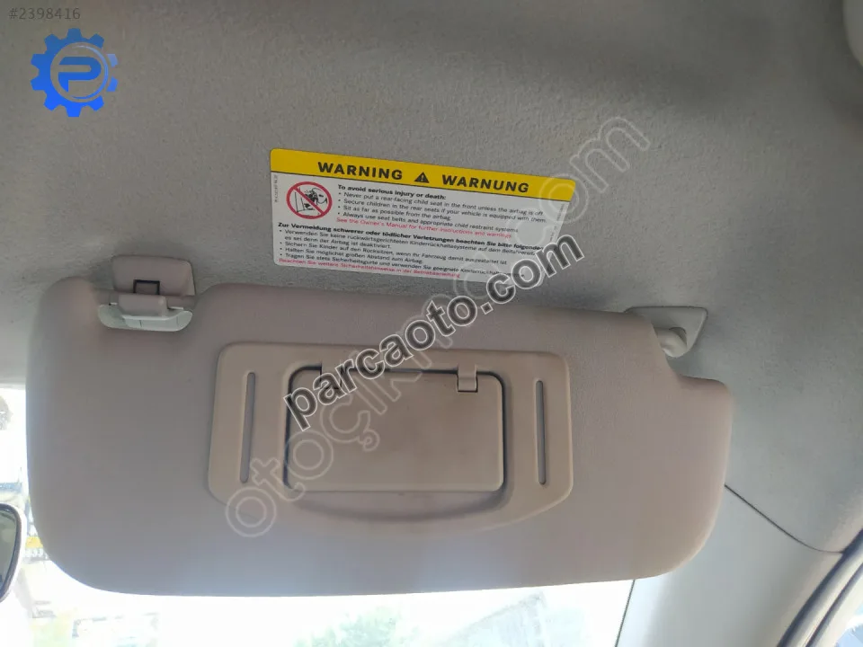 Çıkma smart forfour sağ güneşlik