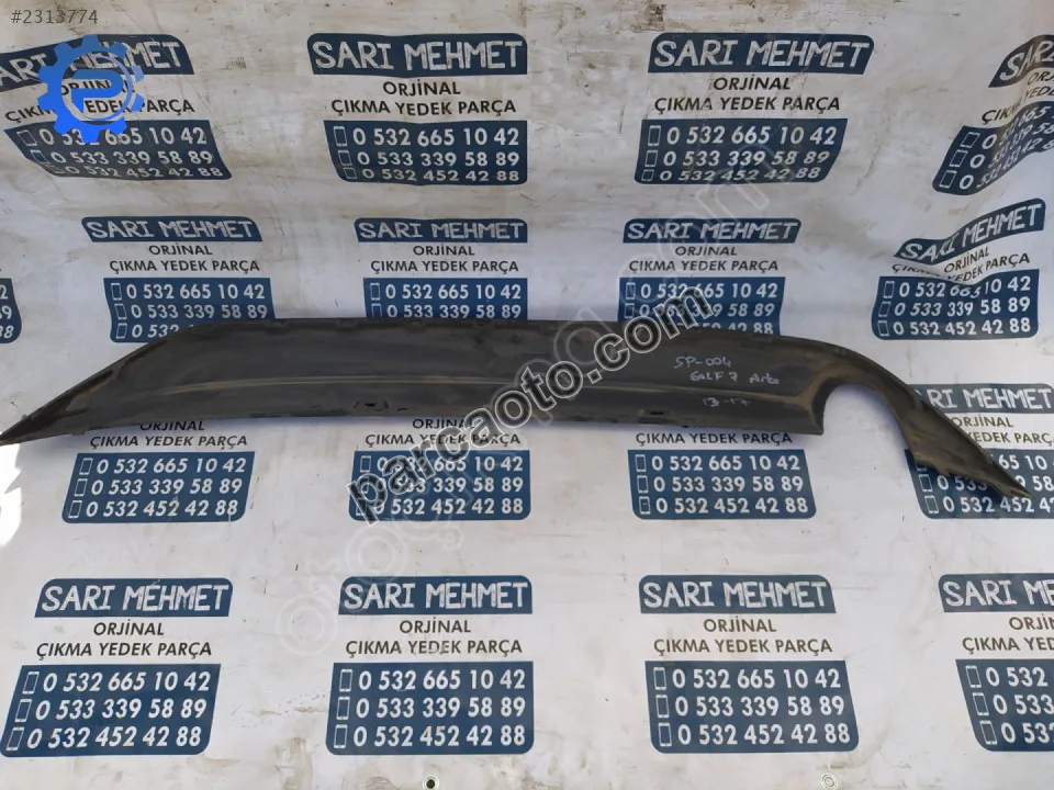 Çıkma vw golf 7 arka tampon spoiler 2013-2017