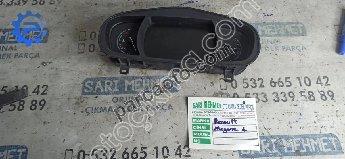 Renault Megane Gösterge Paneli - Konya Selçuklu