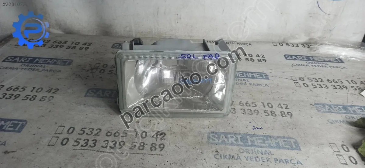 Çıkma renault brodway sol ön far