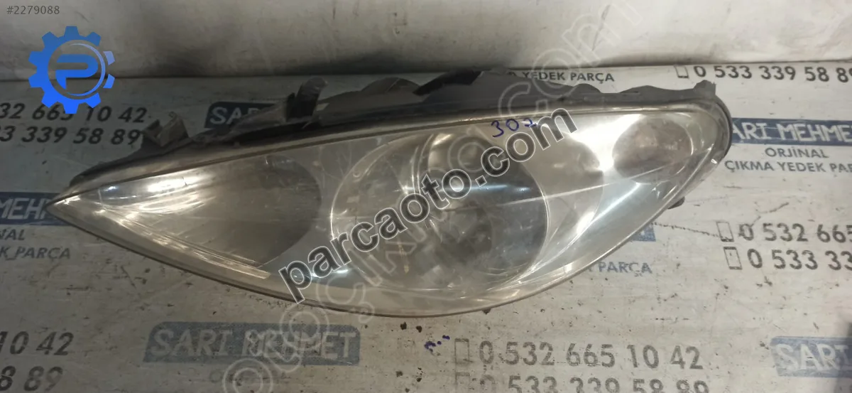 Çıkma peugeot 307 sol ön far