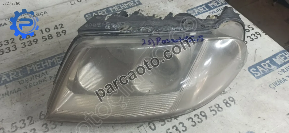 Çıkma vw passat b5.5 sol ön far