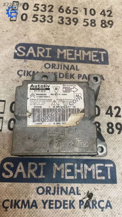 Çıkma citroen c5 airbag beyni 611 01 42 00