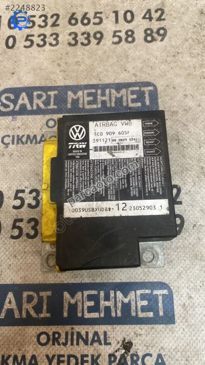 ÇIKMA VW PASSAT AİRBAG BEYNİ 3C0 909 605F ÇIKMA VW PASSAT AİRBAG BEYNİ 3C0 909 605F