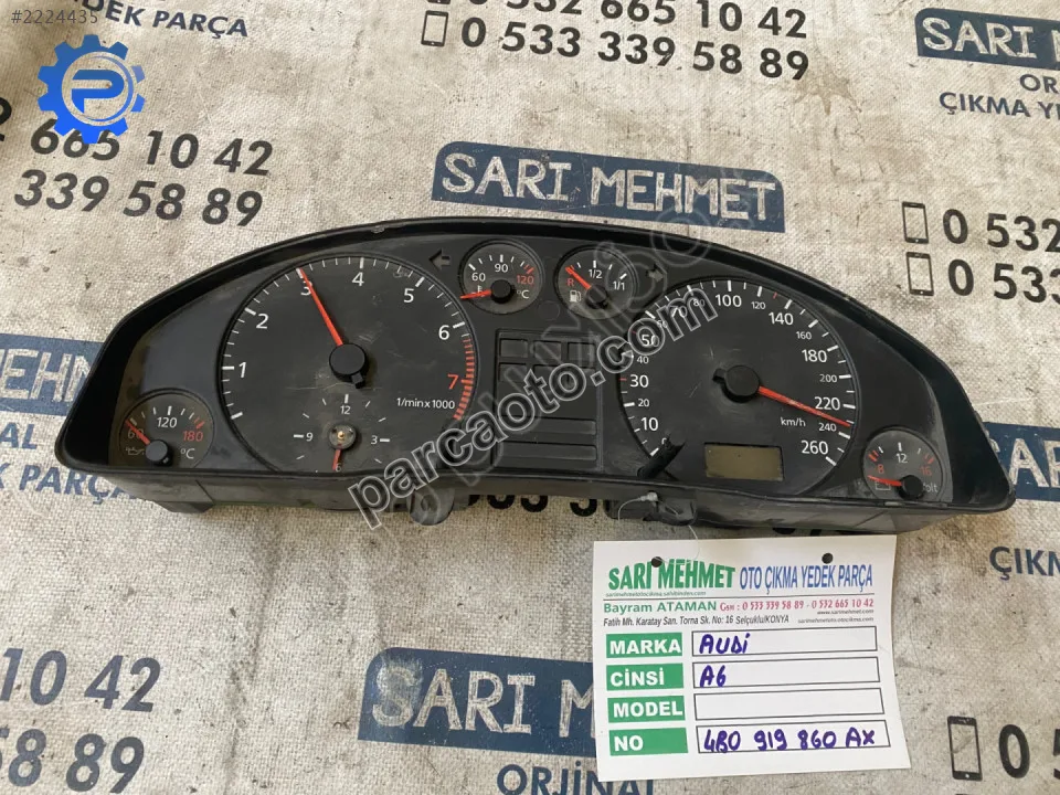 Audi A6 Gösterge Paneli - Konya Selçuklu