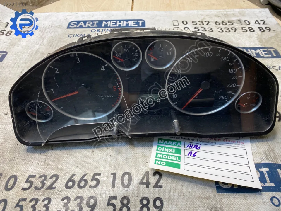 Audi A6 Gösterge Paneli - Konya Selçuklu