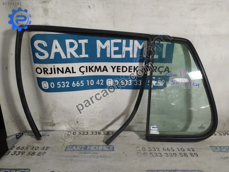 Çıkma vw golf 4 sağ arka kelebek camı