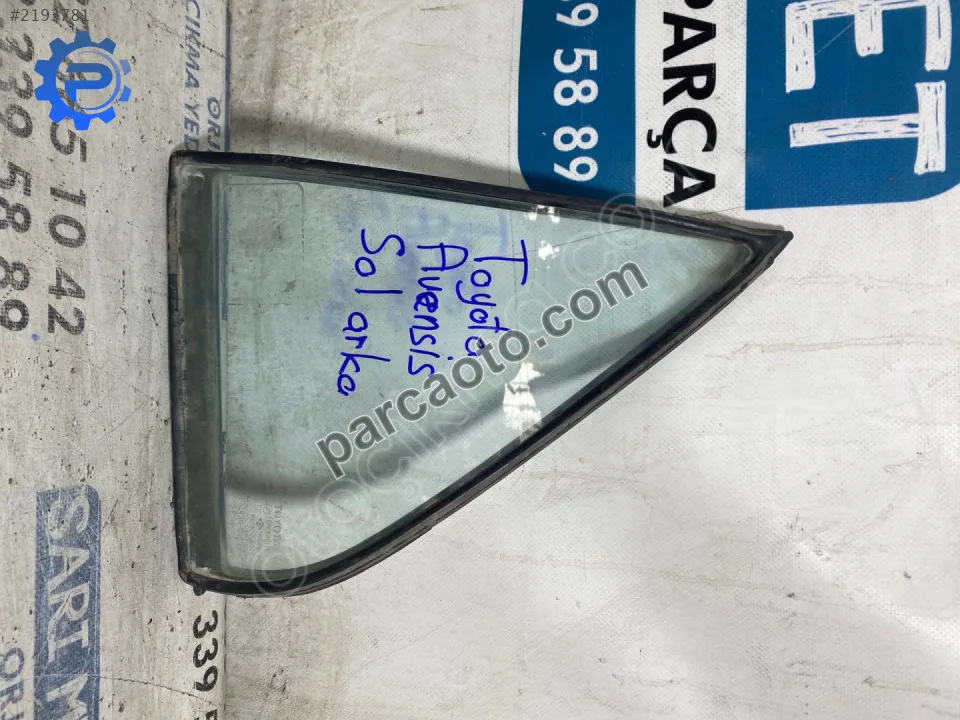 Toyota Avensis Kelebek Cam Arka - Konya Selçuklu