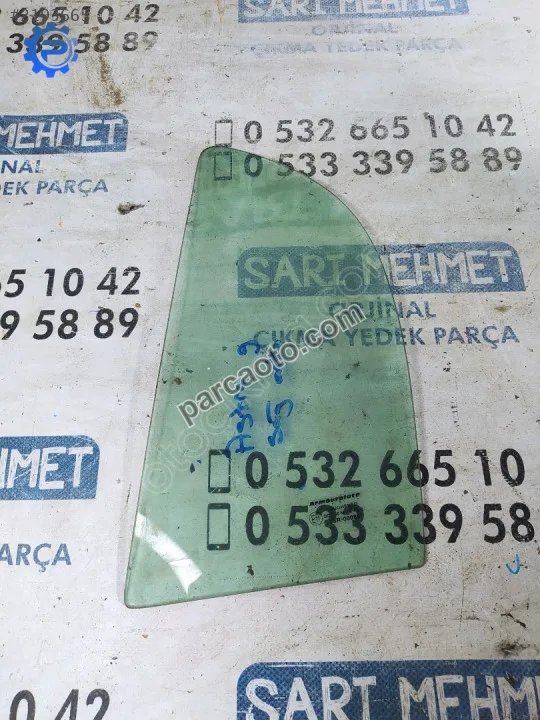 Çıkma opel astra g sol arka kelebek camı