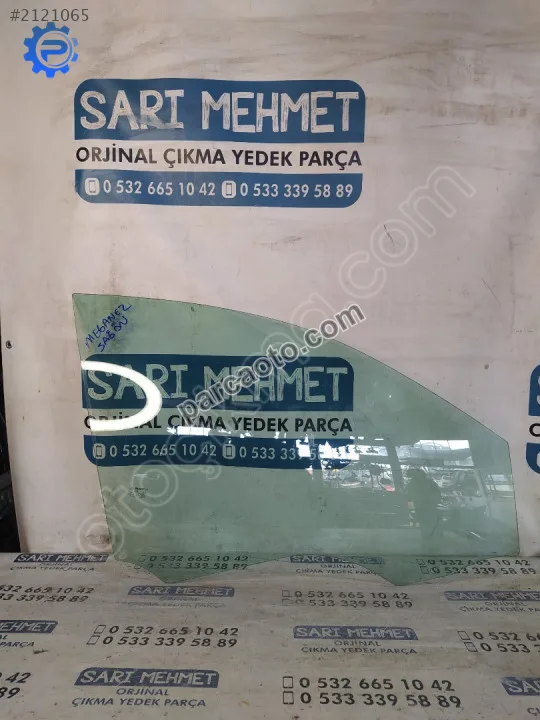 Çıkma renault megane 2 sağ ön kapı camı