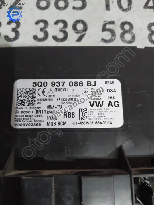 Çıkma vw golf jetta passat tiguan arteon kodiaq bcm konfor b