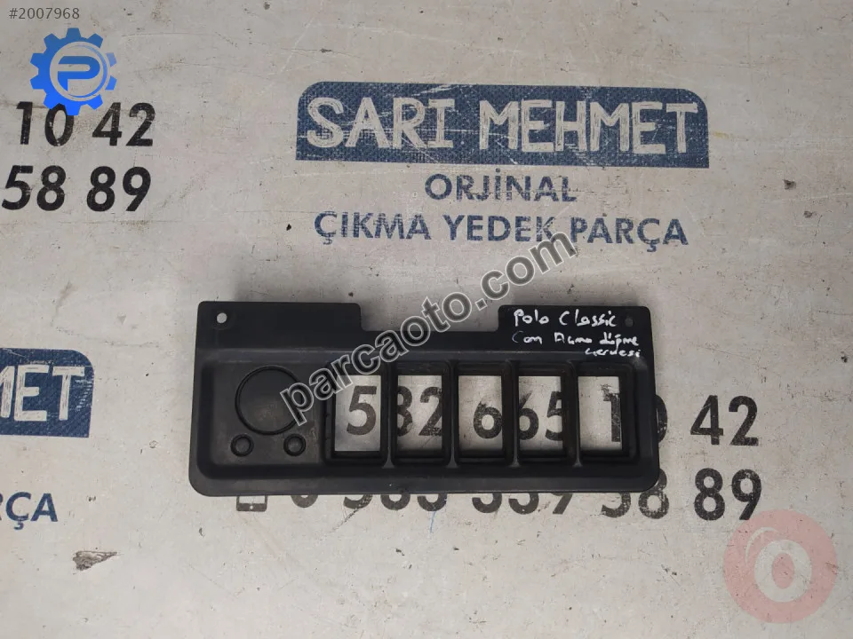 Çıkma vw polo classic cam açma düğme çercevesi