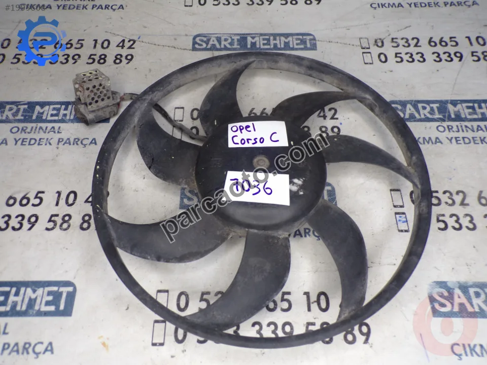 Çıkma opel corsa c fan motoru