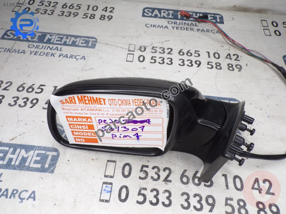 Peugeot 307 Dış Ayna Komple - Konya Selçuklu