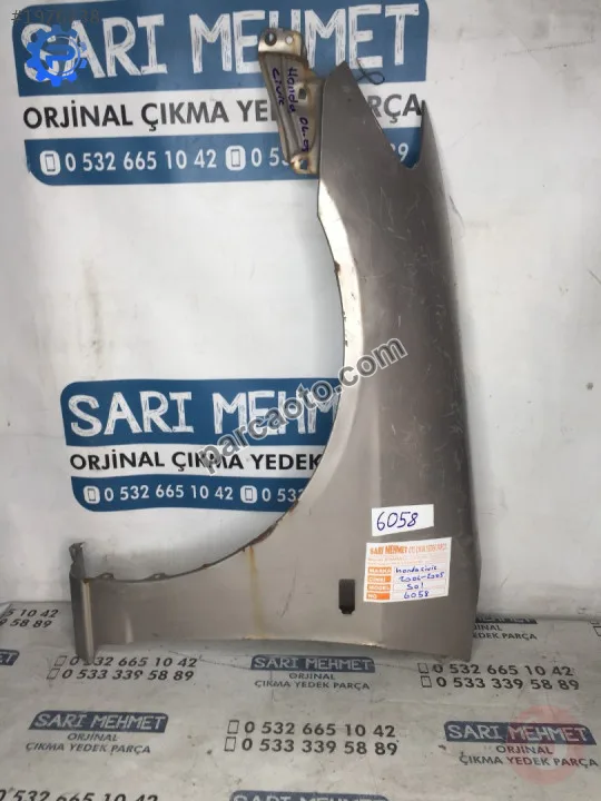 ÇIKMA HONDA CİVİC 2004-2005 SOL ÇAMURLUK ÇIKMA HONDA CİVİC 2004-2005 SOL ÇAMURLUK