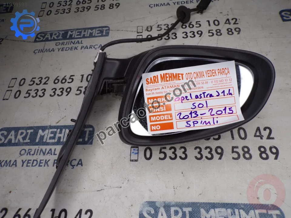 Opel Astra Dış Ayna Komple - Konya Selçuklu