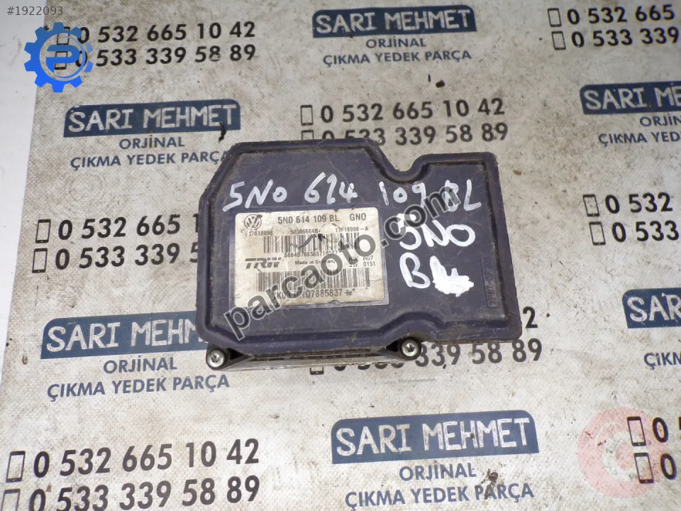 5n0614109bl audi a3 çıkma abs beyni