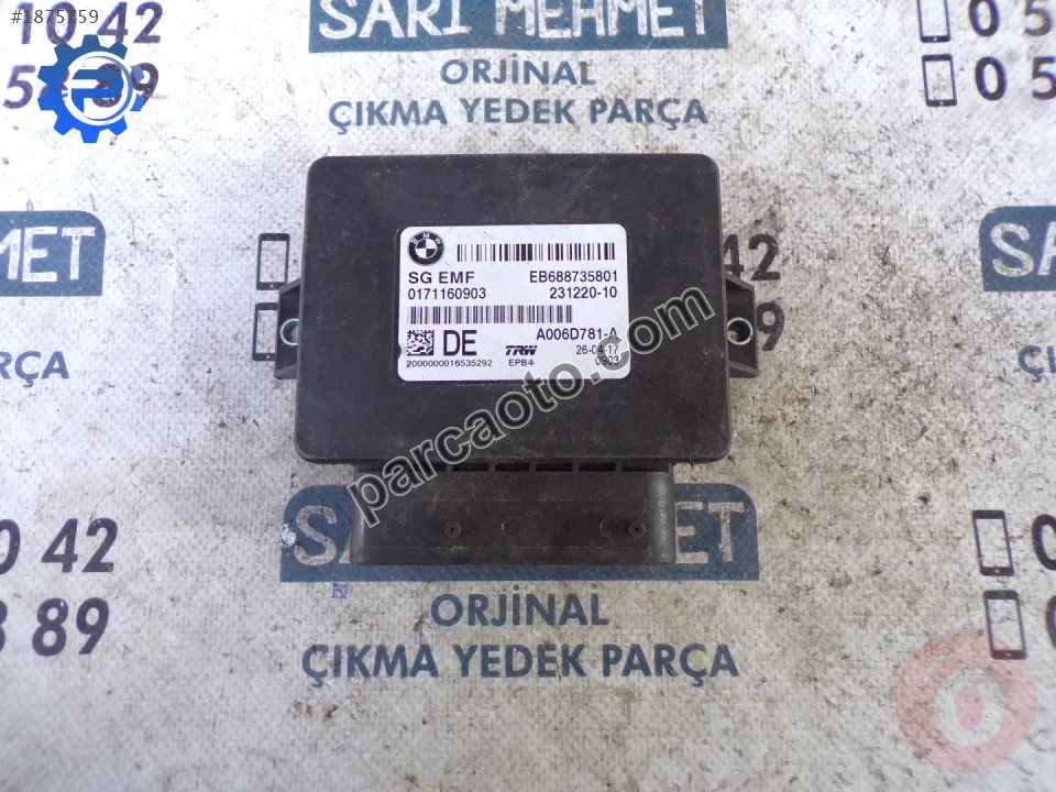 Çıkma bmw f10 kontrol ünitesi eb688 735 801
