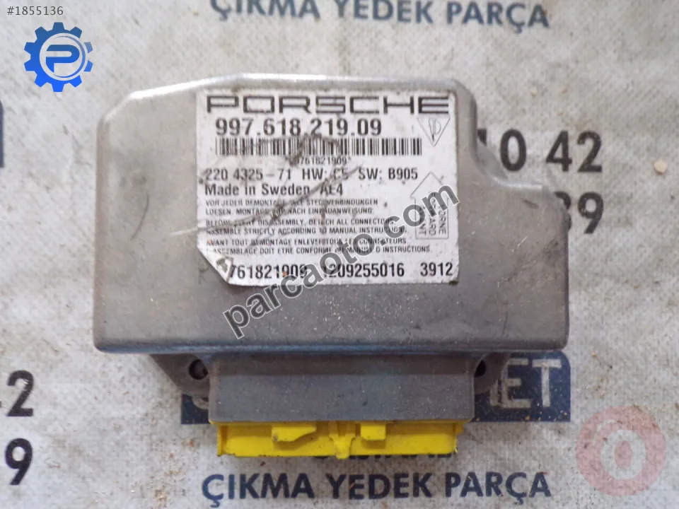 Çıkma proshche airbag beyni 997 618 219 09