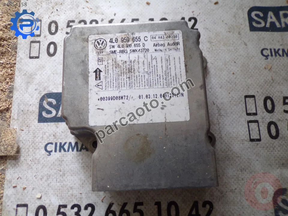 Çıkma vw airbag beyni 4l0 959 655 c