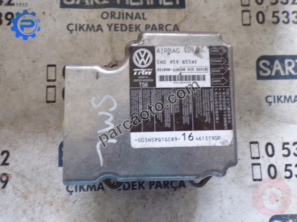ÇIKMA VW PASSAT CC 2015 AİRBAG BEYNİ 5N0 959 655 AE ÇIKMA VW PASSAT CC 2015 AİRBAG BEYNİ 5N0 959 655 AE