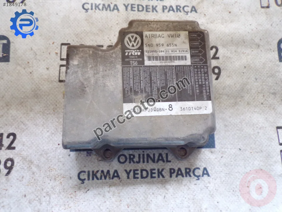 ÇIKMA VW PASSAT AİRBAG BEYNİ 5N0959655N - 5N0 959 655 N ÇIKMA VW PASSAT AİRBAG BEYNİ 5N0959655N - 5N0 959 655 N