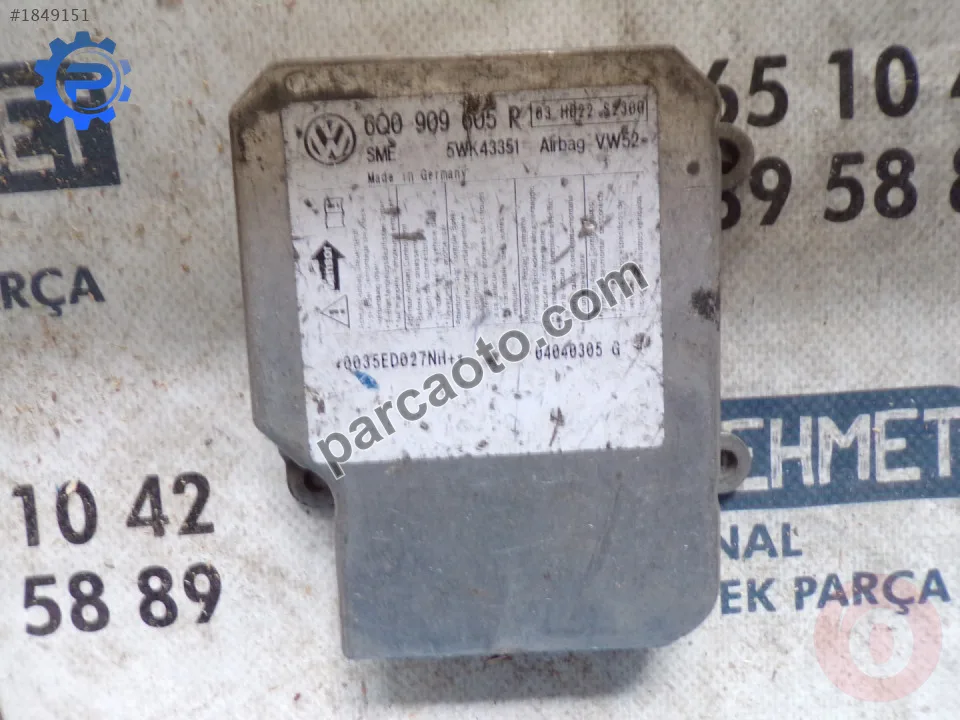 Çıkma seat ibiza airbag beyni 6q0909605r , 6q0 909 605 r